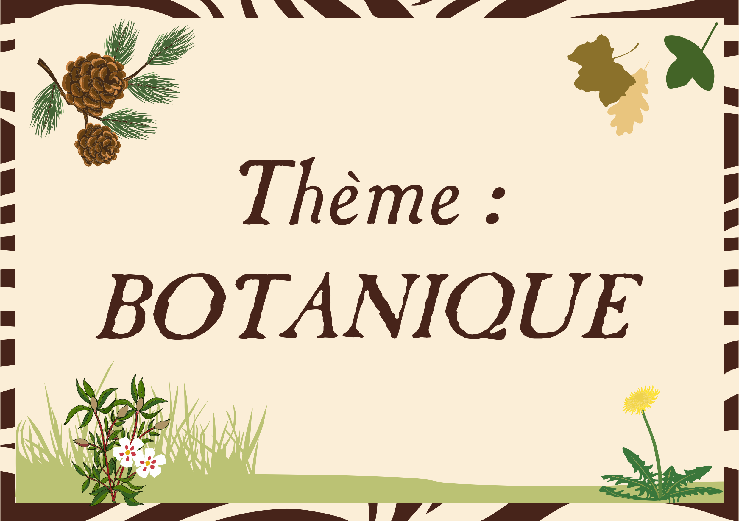 Thème : botanique